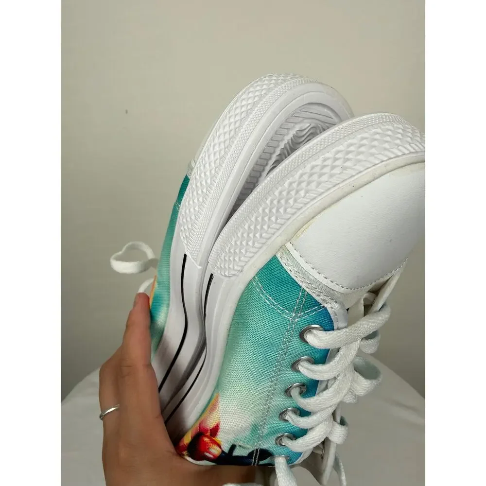 Mickey Blue White Lace Up Sneaker 38 / 7.5 NEW Lightweight Comfy Casual